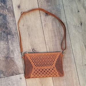 Detailed Brown Crossbody Purse